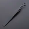 Pinzas para Pestañas Postizas Acero Inoxidable Pinzas de Floración Autoinjerto Pegatina Doble Párpado Pegatina Herramientas de Belleza Portátiles Pinza de Delfín