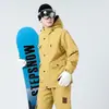 Chaqueta 3 en 1 de moda para exteriores para mujer, chaqueta de esquí gruesa con capucha para invierno, chaqueta impermeable y cortavientos para montañismo para hombre