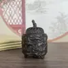 Latón Canciónhe Yannian Horno de Mil Grullas Incensario Pequeño Horno de Aromaterapia Mini Pequeño Cobre Artesanía Antigua Forma Antigua Jugar