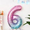 Ins Globo Digital de Aluminio con Película de Cielo Estrellado Soñador de 40 pulgadas Decoración de Escena para Fiesta de Primer Año de Bebé de Niños