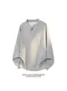 Colección Otoño 2026: Sudadera de algodón blanca estilo Hong Kong, talla grande, cuello en V, manga larga, tallas M-5X, HW261100-Extra P31