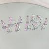 Design doce e cool sensação de alta qualidade y2k diamante rosa borboleta simples nicho amor cartilagem da orelha cravo de orelha médica brincos brincos