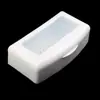 Manicura y Herramientas para Pestañas Caja de Desinfección de Plástico Herramienta Especial para Salón de Uñas Caja de Limpieza Portátil para Remojo en Alcohol