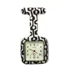 Fabricante de Shenzhen 2234 Reloj de Silicona Universal Estampado Cuadrado para Enfermeros Hombres y Mujeres, Reloj de Pecho para Examen de Estudiantes, Modelo Moderno Estilo Coreano