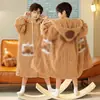 Pijama Infantil de Nuevo Estilo para Niños Mayores, Batas para Estudiantes de Secundaria, Pijamas Gruesos de Coral Fleece para Niños en Invierno