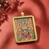 Caja Thangka Dorada Incrustada Pintada a Mano con Colgante de la Vida Pasada y Presente de Zaki Lamu, Caja Thangka de Aleación, Portátil, Venta al por Mayor desde el Fabricante
