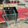 Acuario Gold Crystal de Cinco Líneas Ultra Transparente con Rebose de Ángulo Recto y Filtración Inferior, Adecuado para Peces Arowana, para Uso en Sala de Estar en Casa, Hecho de Vidrio Ultra Transparente