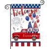Bandera de Jardín para el Día de la Independencia Más Vendida de Amazon, Bandera Festiva Americana con Estampado de Estrellas y Rayas, Material de Lino, Bandera Decorativa para Exteriores