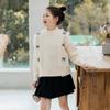 Suéteres para Niñas 2025 Otoño e Invierno Nuevos Suéteres para Niñas Tops para Niños Camisetas Básicas Suéteres de Punto para Niños Medianos y Grandes