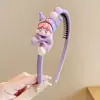 Diadema Infantil para Niña Dibujos Animados Kulomi Cabello Despeinado Adorno para el Cabello Parte Superior del Cráneo Alto Niña Bucle en la Cabeza con Diente Diadema Antideslizante