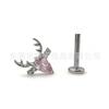 F136 titânio Natal chifre lábio unha zircão lábio unha cross-border G23 liga de titânio corpo piercing jóias em estoque