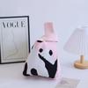 Bolso de mujer con diseño de panda de dibujos animados, bolso de punto a juego, bolso de muñeca, bolso de hombro, bolso de mano