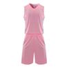 Traje de baloncesto transpirable con borde de color para mujer, voleibol, tenis de mesa, fútbol, ropa para correr, fitness, ejercicio, impresión de logotipo