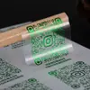 Adesivo Transparente Autoadesivo à Prova d'Água Material PVC Logo Marca Registrada Personalizado Frasco de Perfume Código QR Estampagem a Quente Adesivo de Selagem
