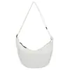 Bolso Cruzado de Nylon Media Luna para Mujeres Hombres, Correa Ajustable Ligera, Bolso Bandolera con Cremallera para Compras Diarias, Viajes