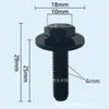 Novo produto transfronteiriço: parafusos para oficina mecânica, parafusos pretos 6mmx25mm