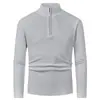 2026 Moda Masculina Transfronteriza Otoño/Invierno Suéter de Punto Pulóver de Media Cremallera Suéter Polo Suéter de Punto Casual de Manga Larga