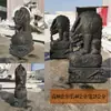 Talla en piedra de jade blanco y piedra azul de una bestia repelente al agua, serpiente ciempiés, jardín feng shui, sala de té, estanque, club, decoración de hotel