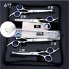 Tijeras para cortar el pelo con cabeza redonda de 6 pulgadas Spot Wu Shen juego de tijeras para peluquería de mascotas herramientas arriba y abajo para cortar tijeras finas