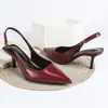 Sandalias Abiertas de Comercio Exterior Transfronterizo Estilo Europeo y Americano, Cómodas y Versátiles, Zapatos de Tacón Alto de Moda con Punta Fina No Abrasivos
