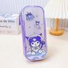 Papelaria da escola primária bolsa lápis transparente estojo Sanrio lápis colorido estojo multifuncional de armazenamento com zíper estojo de caneta material escolar