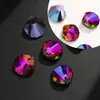 Cor Concha do Mar Formato Super Brilhante Vidro Furos para Pendurar Contas de Cristal DIY Colar Pulseira Joia Pingente Feito à Mão