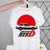 Camiseta de Modal 180g Coche de Drift Initial D Sol Rojo de Akagi Camiseta de Anime de Verano Ae86 Talla Europea Jd