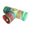 Túnel Arcoíris para Hámster Juguete Plegable de Tres Vías Escondite para Mascotas Pequeñas Hámster Dorado Juego Suministros para Mascotas