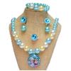 Nuevo conjunto de caja de regalo de joyería para niños, collar, pulsera, anillo, horquilla de princesa para niña, fábrica de juguetes al por mayor
