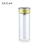 Taza de titanio puro TAIC Taike de doble capa de vidrio de borosilicato para hombre y mujer, taza de té de alta apariencia, taza para pareja, taza de regalo
