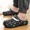 Pantuflas de Algodón para Hombre Invierno 2024 Nuevos Hogar Suela Gruesa Forro de Felpa Cálidos Zapatos de Algodón Sensación de Goma EVA Zapatos de Algodón de Punta Cerrada