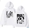 Sudadera con Gráfico de Doble Cara Korn para Hombre Sudadera Gótica Holgada Prenda Versátil Nueva Venta al por Mayor