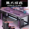 Escritorio de computadora para uso doméstico, adecuado para dormitorio, estudio y oficina; escritorio de juegos simple para dos personas