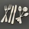 Colher de Jantar Doméstica, Colher de Sopa, Colher de Iogurte, Faca e Garfo de Aço Inoxidável, Faca e Garfo para Bife de Hotel e Restaurante, Colher e Garfo de Sobremesa