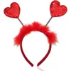 Diadema de Amor para el Día de San Valentín Lazo Infantil Regalo de Cumpleaños Diadema de Corazón Decoración para Fiesta Festiva del Día del Niño
