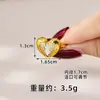 Popular Colar de Ouro Sand Vietnameseo com Diamante Amor Design Transfronteiriço Brincos em Forma de Coração Conjunto de Anéis Decoração Suprimento