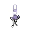 Llavero de Goma Suave de Fantasma de Halloween Dibujado Hebilla de Puerta en Forma de 8 en Forma de U Llavero Pinza de Langosta Figura de Muñeco Hebilla Colgante Adorno