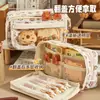Estojo de Lápis Kapibala de Grande Capacidade Estampado com Nove Camadas para Alunos do Ensino Fundamental, Conjunto de Material Escolar Simples de Desenho Animado de Alto Valor como Presente