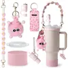 Accesorios Decorativos Stanley Correa de Mano de Cuerda Trenzada Estuche para Labial Llavero Duende Briqueta Funda de Silicona Antideslizante para Taza