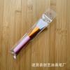 Haste de cauda oblíqua Escova de máscara de silicone Escova de máscara de cabeça de silicone Escova cosmética Haste de plástico Aplicador de máscara de silicone