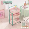 Prateleira de armazenamento de cozinha de chão, prateleira de lanches multicamadas, prateleira de armazenamento com painel perfurado, cesto suspenso, prateleira de armazenamento, carrinho pequeno