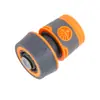 Conector Plástico Atravessante de Água com Revestimento de Borracha, 3/4 Polegada, 6/4 Polegadas, Conector Rápido Válvula Reta Duas Vias, Conector Rápido de Reparo e Extensão de Mangueira