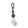 Pingente Original de Jade Branco DIY Fu Lu Xiaoxiao estilo antigo para chave de carro, ornamentos criativos retrô para bolsas masculinas e femininas