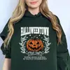 Talla Europea TransfronterizaSudadera con Capucha Vintage Halloween Town 1998 Sudadera con Capucha Universidad Halloween Town Calabaza