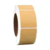 Pegatinas de Papel de Embalaje Marrón para Notas Se Pueden Escribir en el Rollo Autoadhesivo Pegamento Mate en la Parte Posterior en Blanco Impermeables Pegatinas para Marcar Artículos