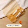Cuchara Giratoria para Bebé Nano Color Cuchara y Tenedor Flexibles Cuchara y Tenedor para Entrenamiento para Comer Fruta para Bebé Juego de Vajilla para Alimentos Complementarios Venta al por Mayor