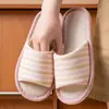 Pantuflas de Lino Sweet Home para Mujer, Anti-Olor para Interiores, Transpirables, Absorbentes de Sudor, Pantuflas de Lino con Suela Gruesa para Parejas, Adecuadas para Todas las Estaciones