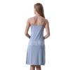 Nuevo Vestido de Noche de Modal Rayón para Mujer Primavera/Verano 2026 con Parches de Encaje Color Sólido y Correa de Cadena