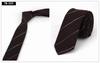 Moda masculina terno 6 cm gravata estreita negócio formal desgaste coreano listrado casual desgaste do trabalho gravata