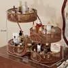 Caja de almacenamiento para cosméticos y labiales de tocador, caja de almacenamiento de escritorio para productos de cuidado de la piel y joyas, estante de almacenamiento de gran capacidad para tocador
